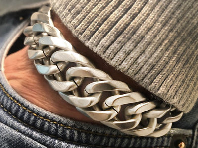 Bukovsky Stainless Steel Jewelry Nu 50% KORTING - Stalen Heren Schakelarmband Bukovsky "Chase" - Geborsteld - Nu al vanaf € 23,75