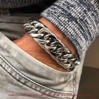 50% KORTING - Stalen Heren Schakelarmband Bukovsky "Chase" - Gepolijst - Nu al vanaf € 23,75