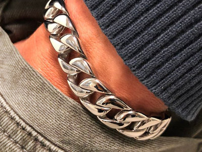 Bukovsky Stainless Steel Jewelry 25% KORTING - Stalen Heren Armband Bukovsky "Force Extra Small" - Gepolijst - Nu al vanaf € 29,63