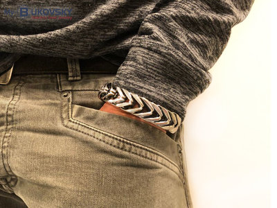 Bukovsky Stainless Steel Jewelry 30% KORTING - Stalen Heren Armband Bukovsky "Elite" - Gepolijst - Nu al vanaf € 52,50