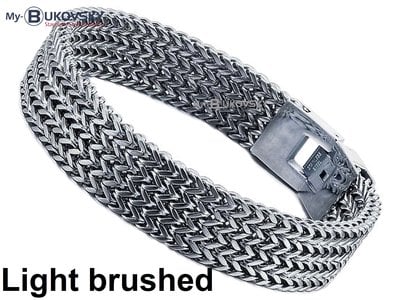 Bukovsky Stainless Steel Jewelry Stalen Heren Armband Bukovsky "Privilege Small" 4 rows - Light Brushed  - Vanaf € 32,50