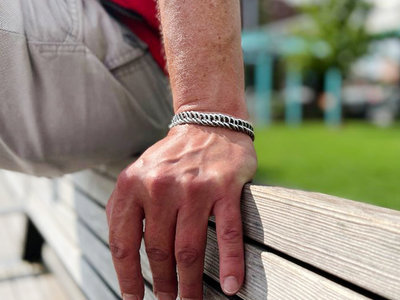 Bukovsky Stainless Steel Jewelry 25% KORTING - Stalen Heren Schakelarmband Bukovsky "Prestige Extra Small " - Gepolijst - Nu al vanaf € 29,65