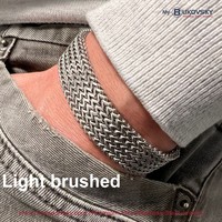 Stalen Heren Armband Bukovsky "Privilege Medium" 5 rows - Light Brushed  - Vanaf € 39,50
