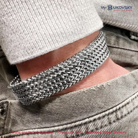 Stalen Heren Armband Bukovsky "Privilege Medium" 5 rows - Gepolijst - Vanaf € 37,50