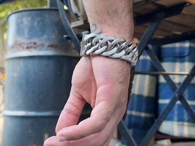 Bukovsky Stainless Steel Jewelry 20% KORTING - Stalen Heren Schakelarmband Bukovsky "Chase XL" - Geborsteld - Nu al vanaf € 58,00