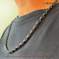 NU 50% KORTING - Bukovsky Stalen Heren Ketting SH7330 - Small - Konings - Bi-color - Breedte: 0,5 cm - Dikte: 0,5 cm - 4 Lengtematen. Nu al vanaf € 19,75