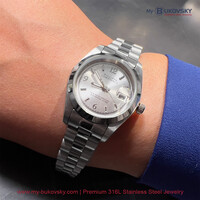 Philippe Constance Stalen Dameshorloge - 6140 Small - Zilver - Zilverkleurige Metallic Wijzerplaat - Datumaanduiding.