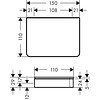 Hansgrohe Axor planchet 150 mm  en montageset