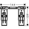 Hansgrohe Axor planchet 150 mm  en montageset