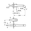 Grohe Grandera tweegats wastafelmengkraan M-size