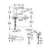 Grohe Eurosmart Cosmopolitan E Infrarood Elektronische Wastafelmengkraan L-Size