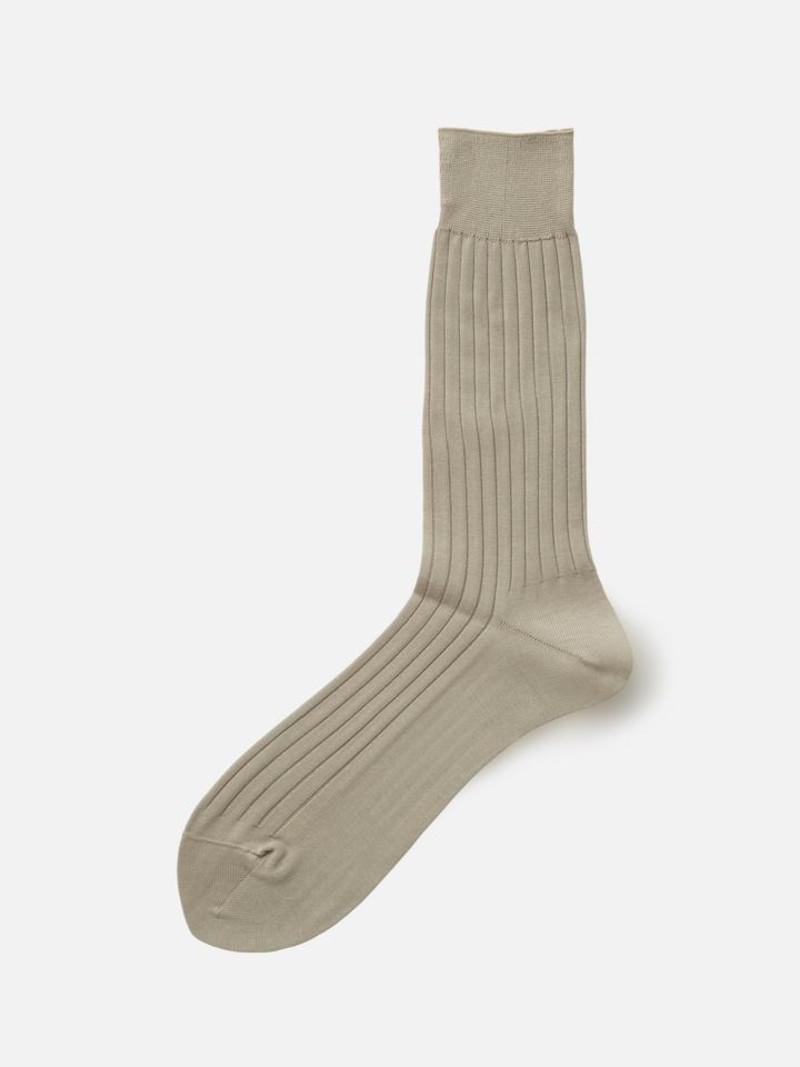 100% Cotton Rib Mid-Calf Socks XL