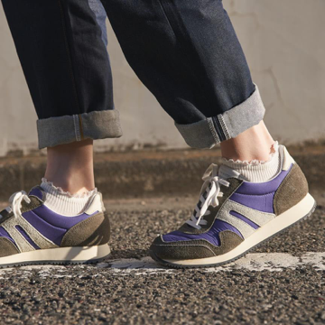 chaussettes courtes mini volant à côtes pour baskets