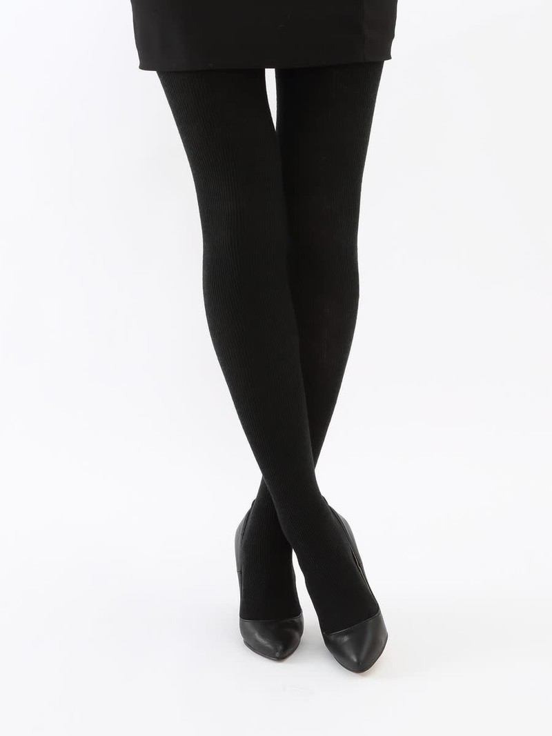 Angora Mixed Ribbed Tights