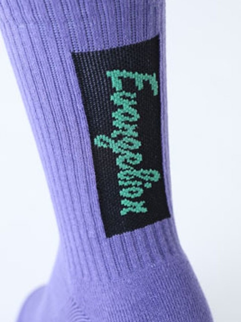 Calzino con logo Evangelion sul retro S
