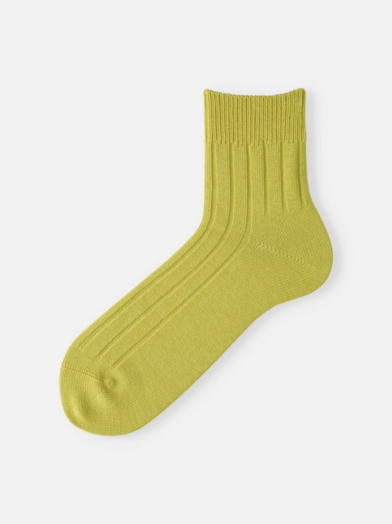 Wide Ribbed Short Socks L