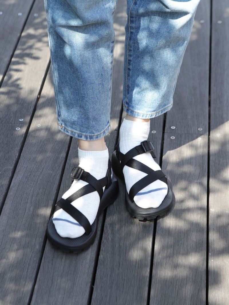 Linen Waffle Trainer Socks