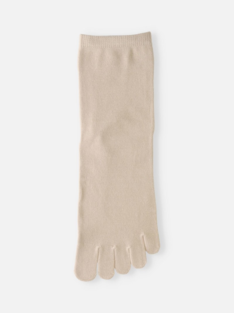 Plain Low Crew Zehensocken