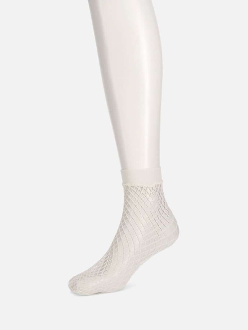 Large Fishnet Ankle Socks - TABIO FRANCE