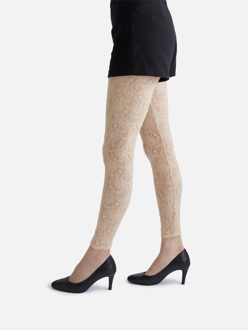 Legging longa peônia com renda elástica M - TABIO E-SHOP Paris