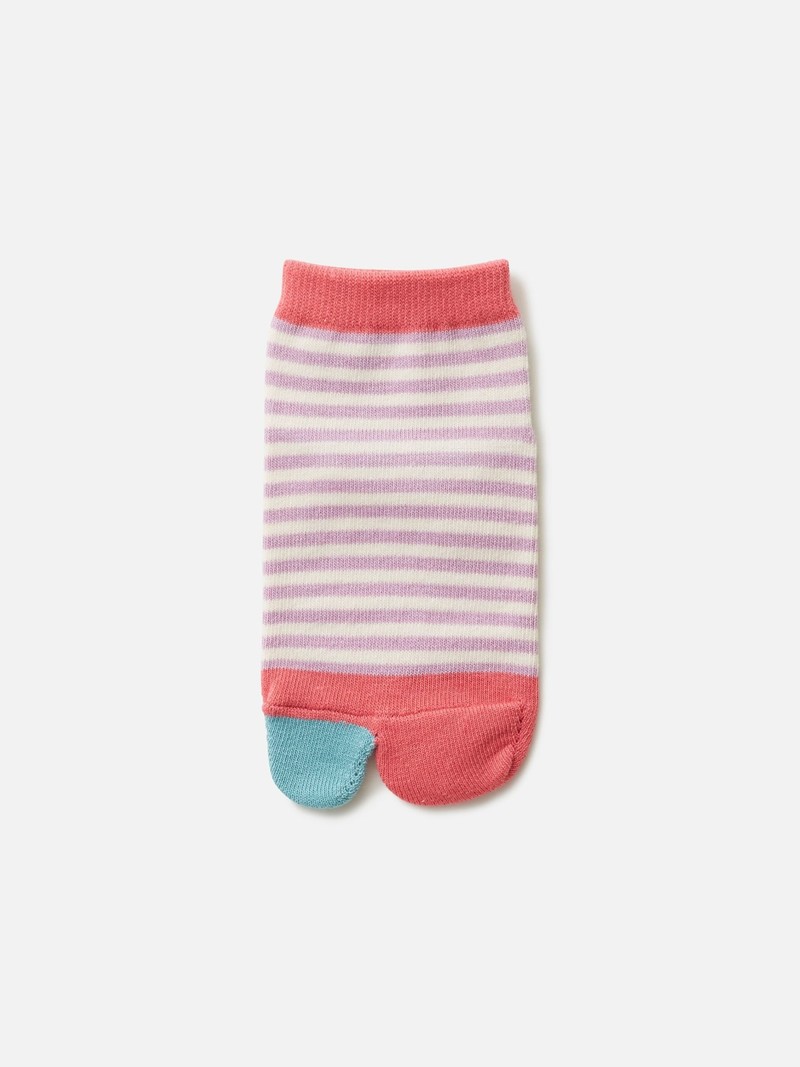 Kids Stripe Tabi Socks 13-15 cm