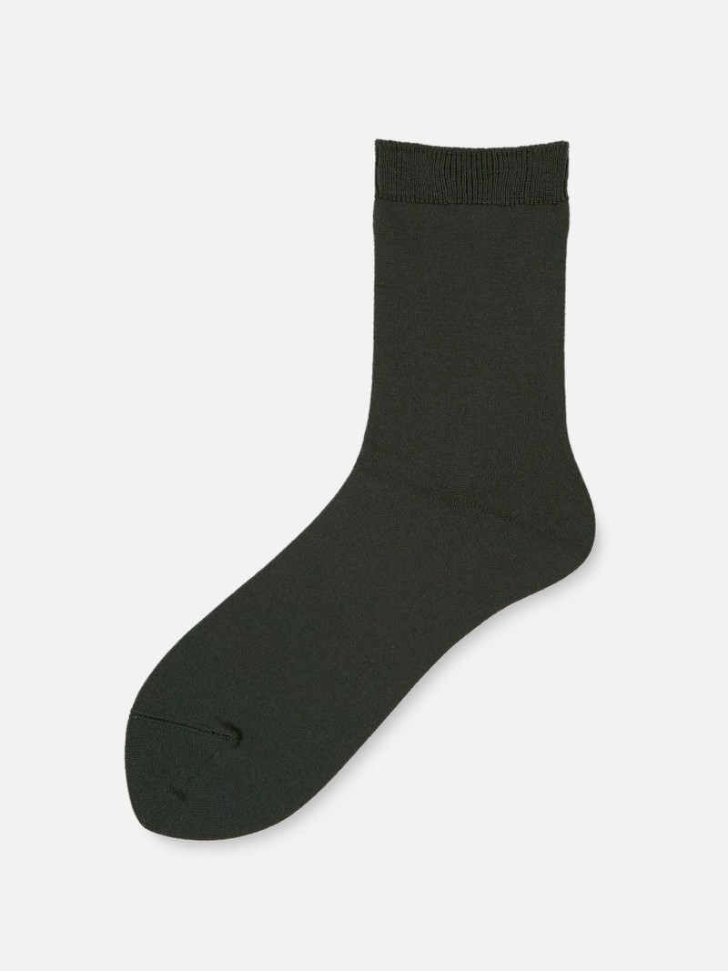 Luxe Merino Wool Plain Low Crew Socks