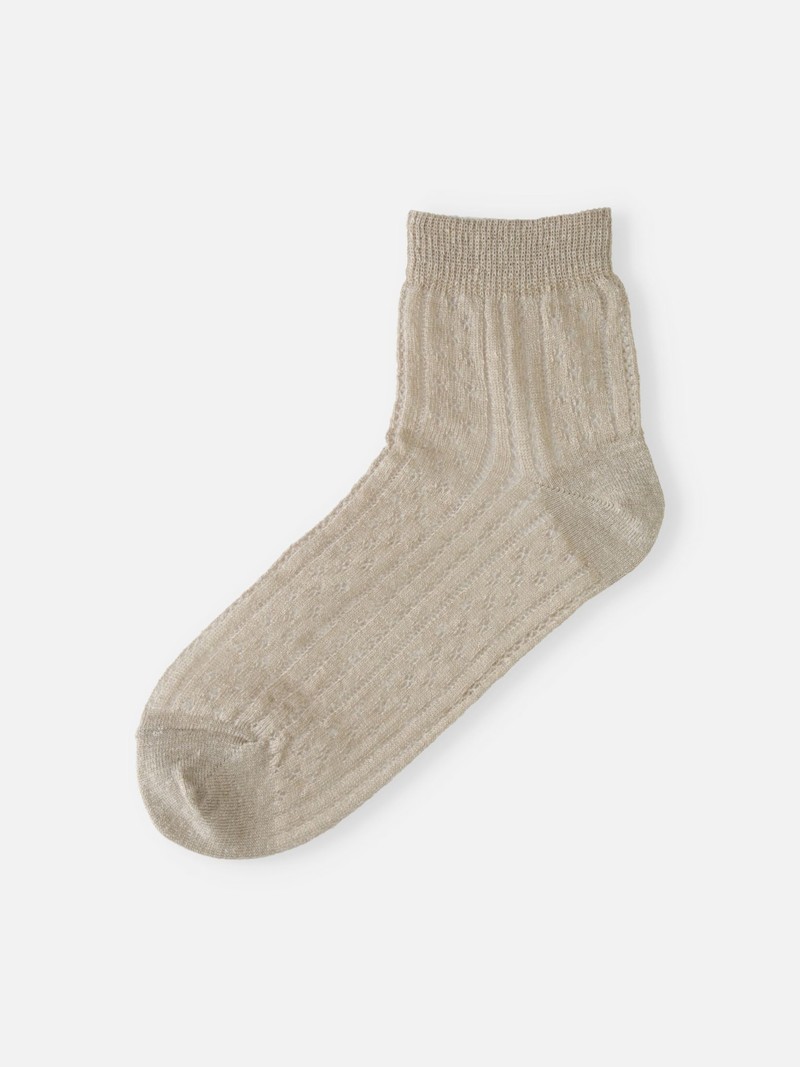 Cupra Hemp Mesh Stripe Low Crew Socks