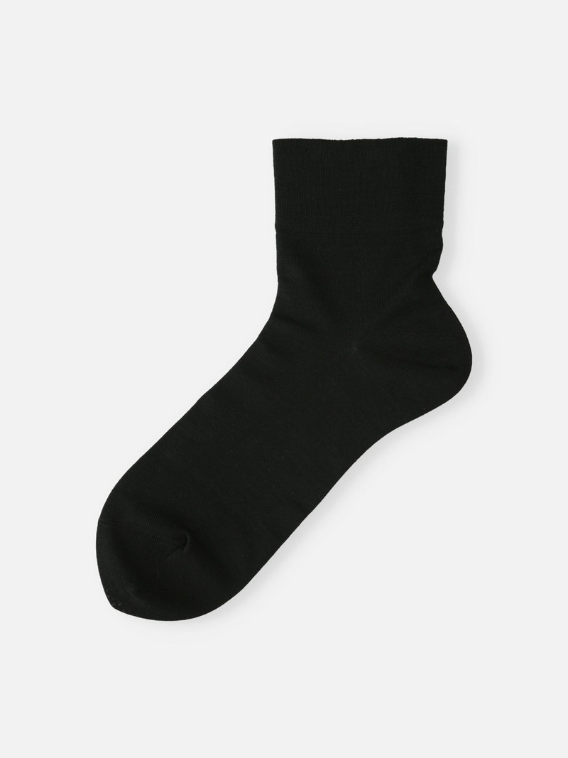 Suvin Gold Cotton Soft Top Low Crew Socks