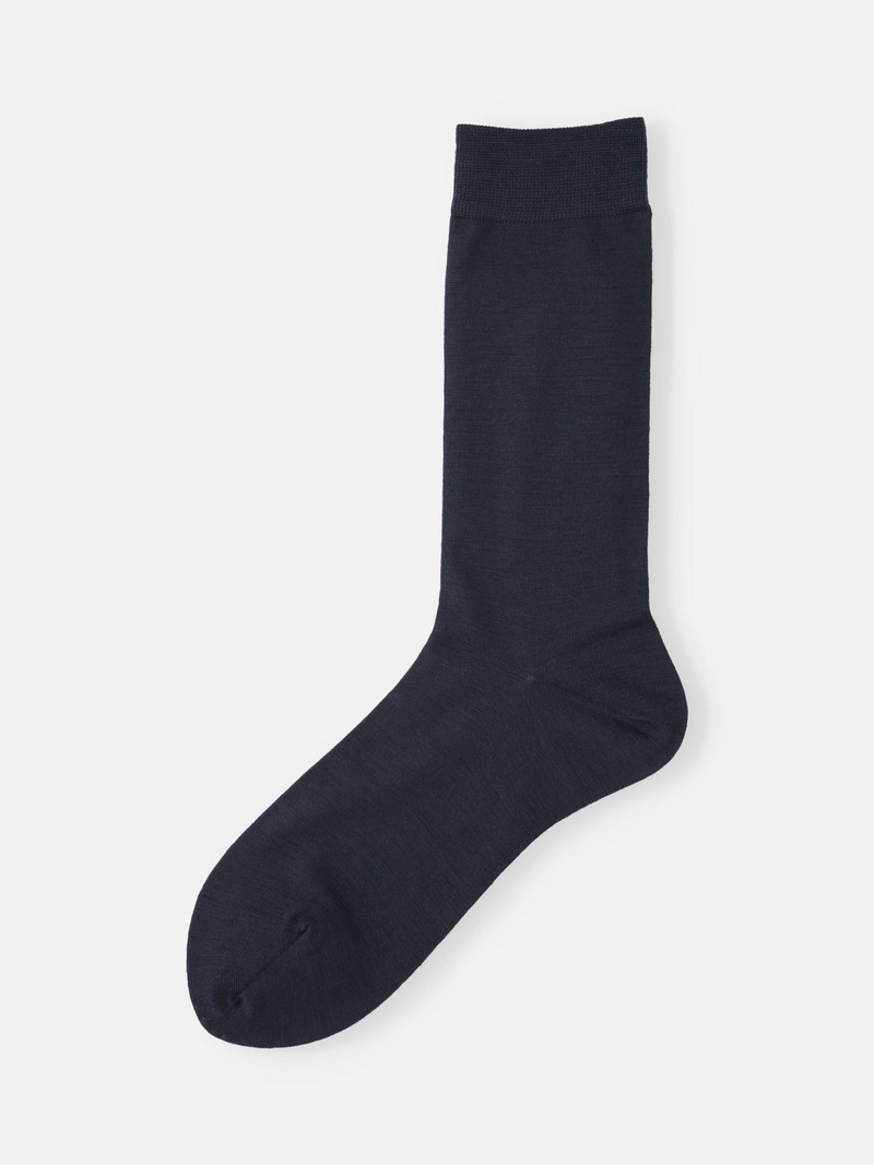 Premium Finest Merino Plain Crew Socken