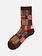 Crew-Socken aus Woll-Jacquard-Patchwork