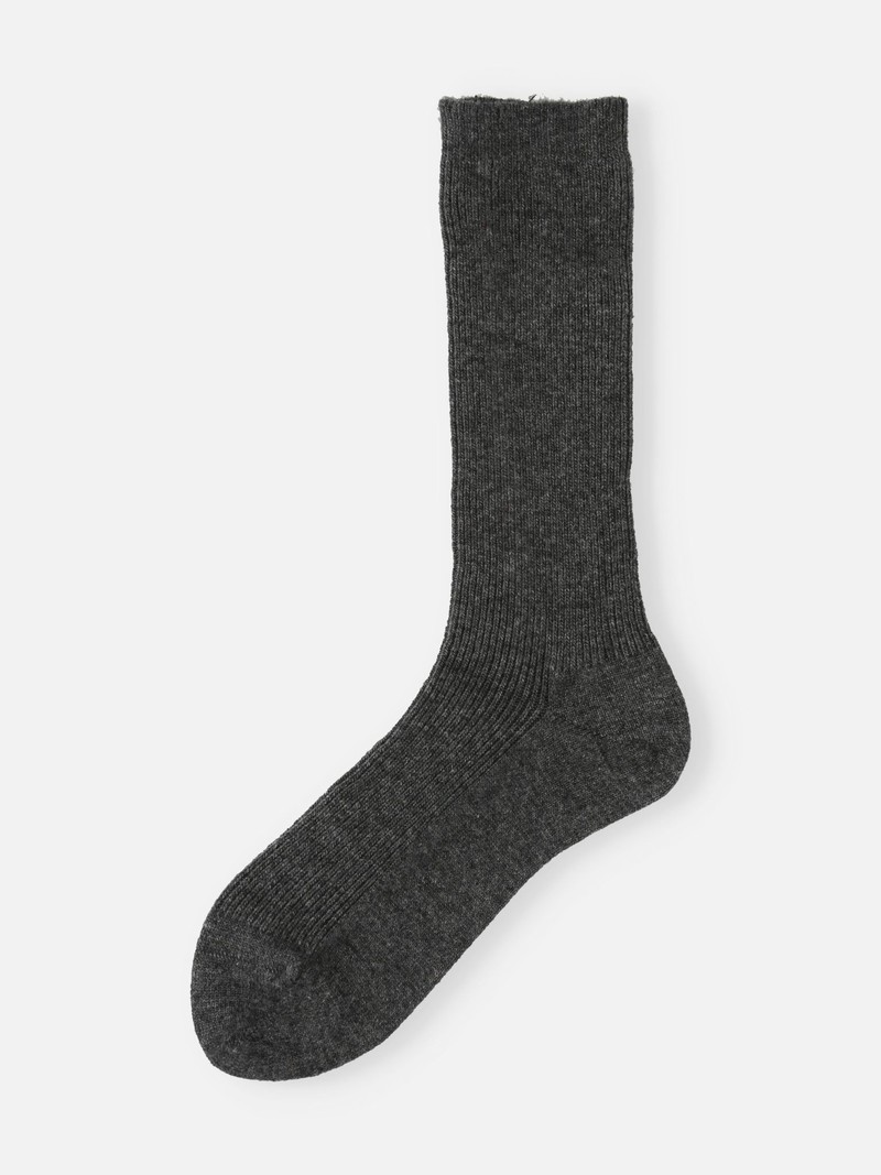 Angora 1x1 Feinripp-3/4-Socken