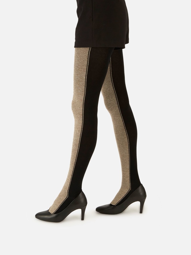 Two Tone Cotton Tights