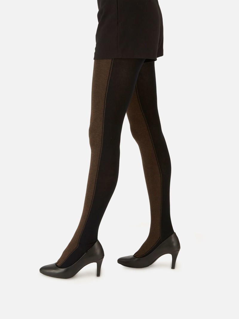 Two Tone Cotton Tights