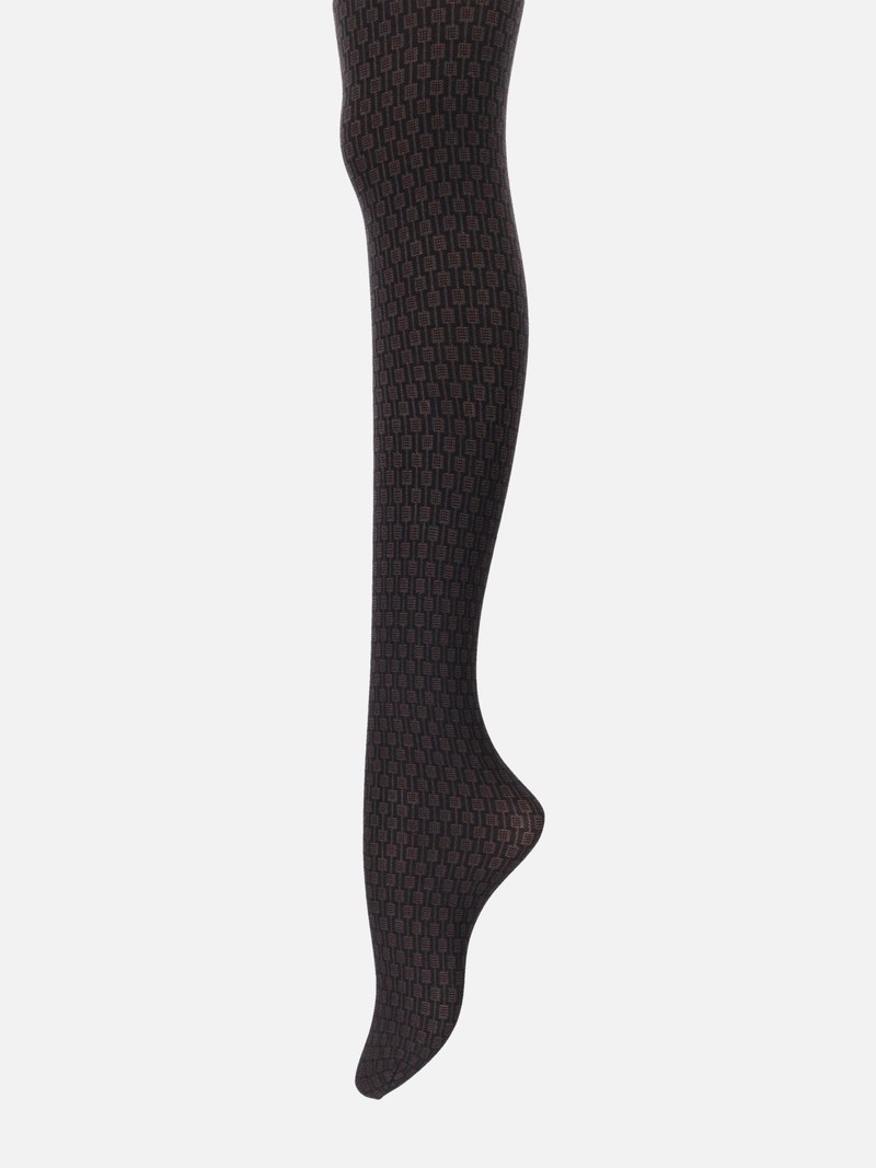 Geometrisch schicke 90D Strumpfhose