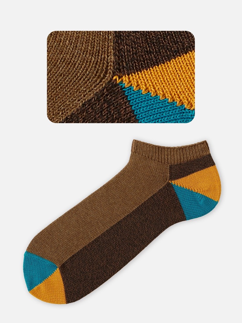 Panel Block Colourful Trainer Socks M