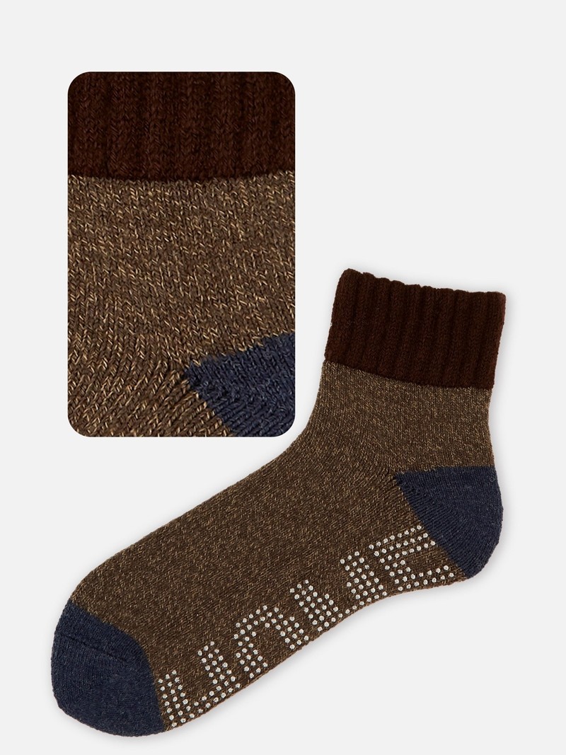 Bicolour Grip Room Socks M