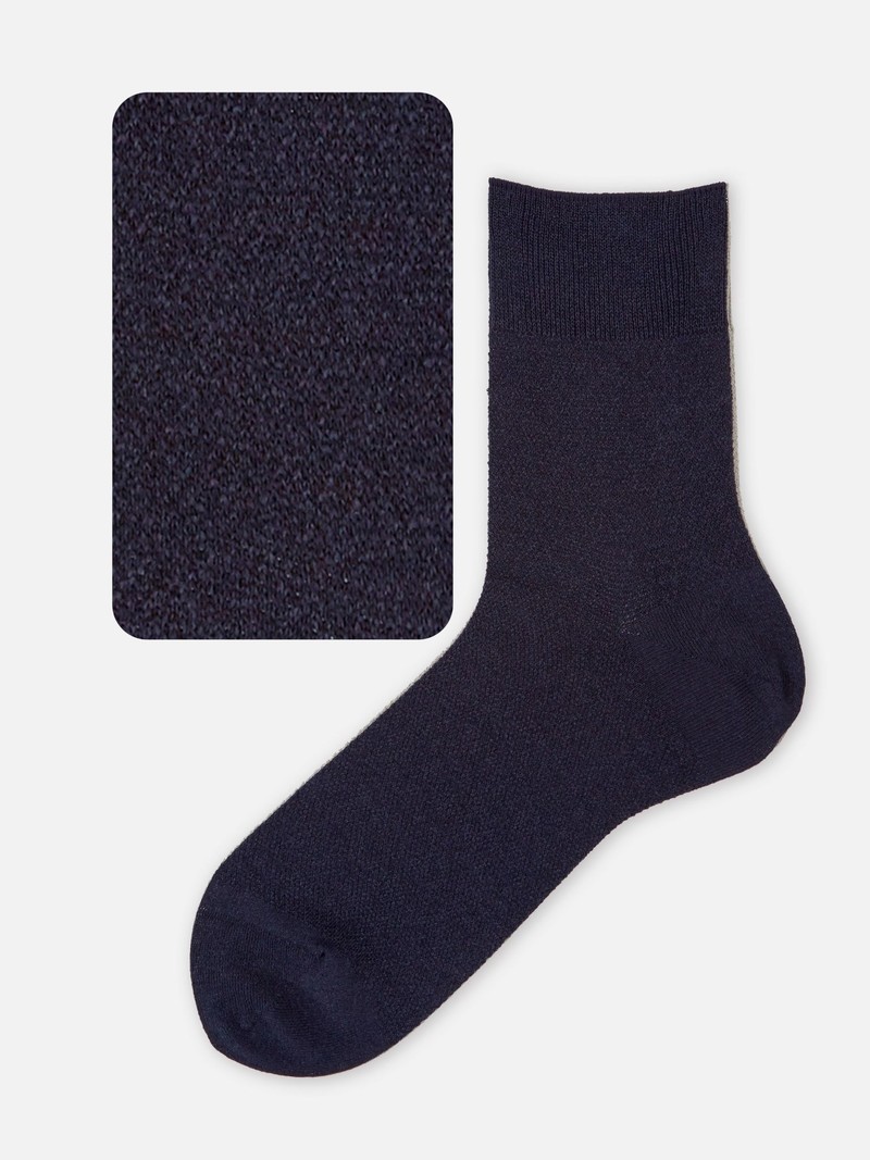 Washi Plain Crepe Short Socks M