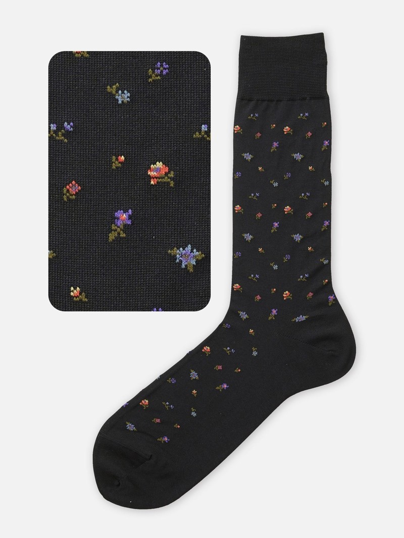 Bunte Blumen Socken M