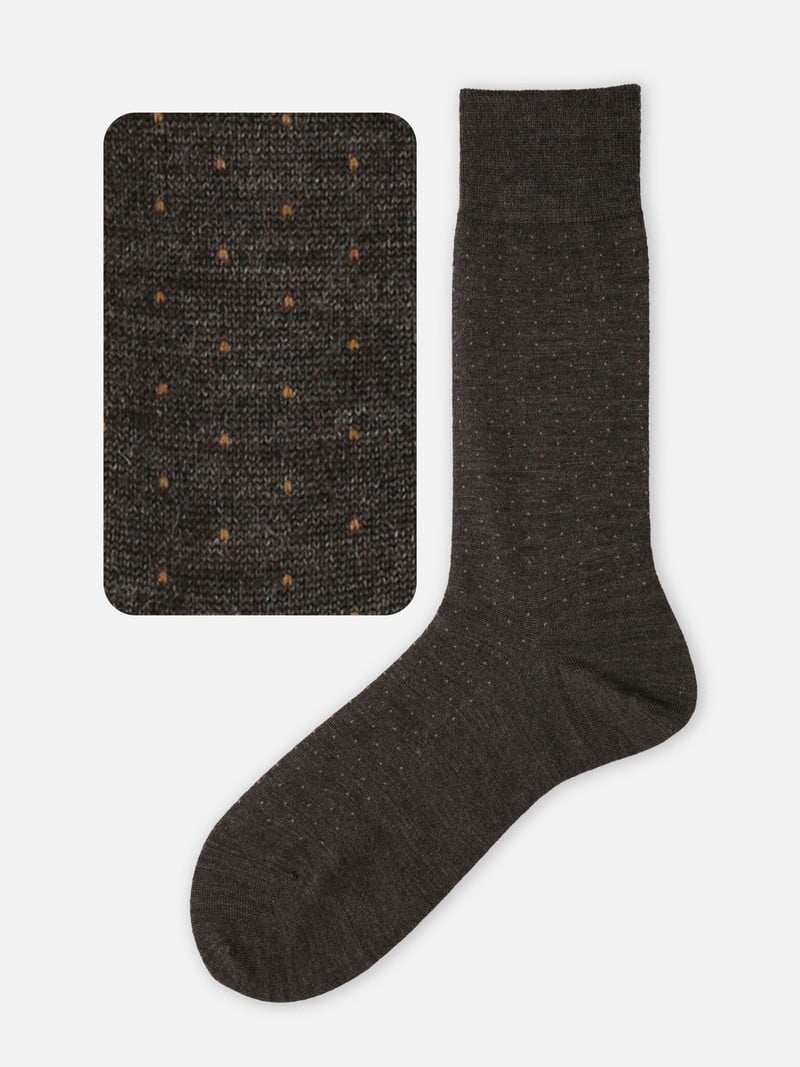 Pindot Socken aus Merinowolle L