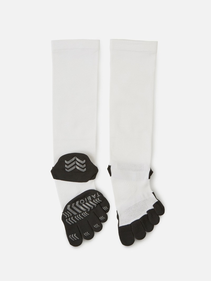 Sports Compression Knee High Toe Socks S