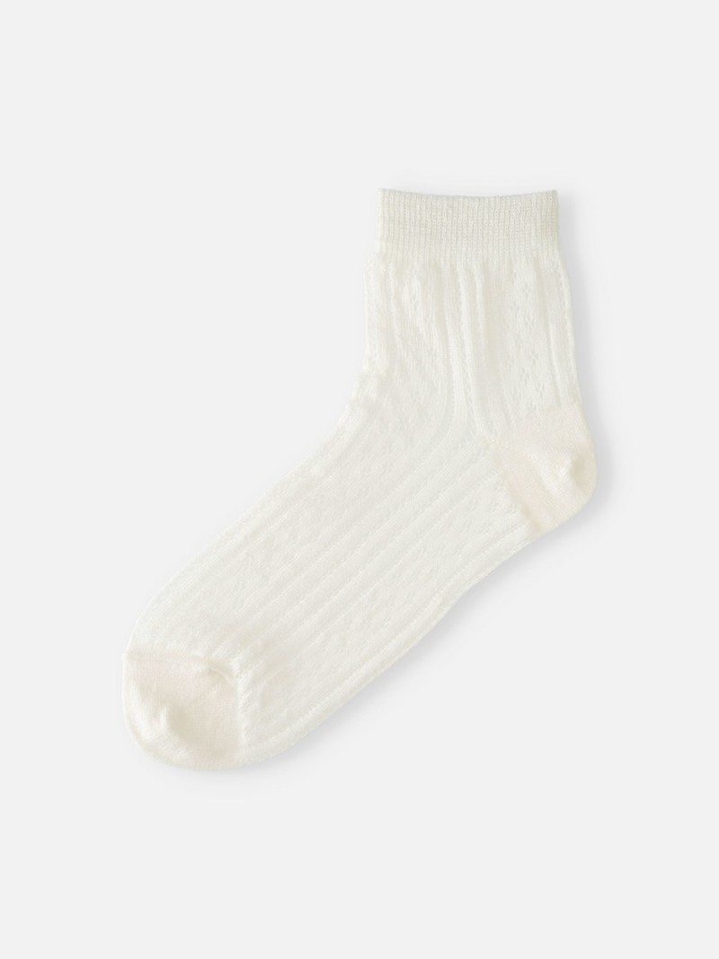 Cupra Hemp Mesh Stripe Low Crew Socks