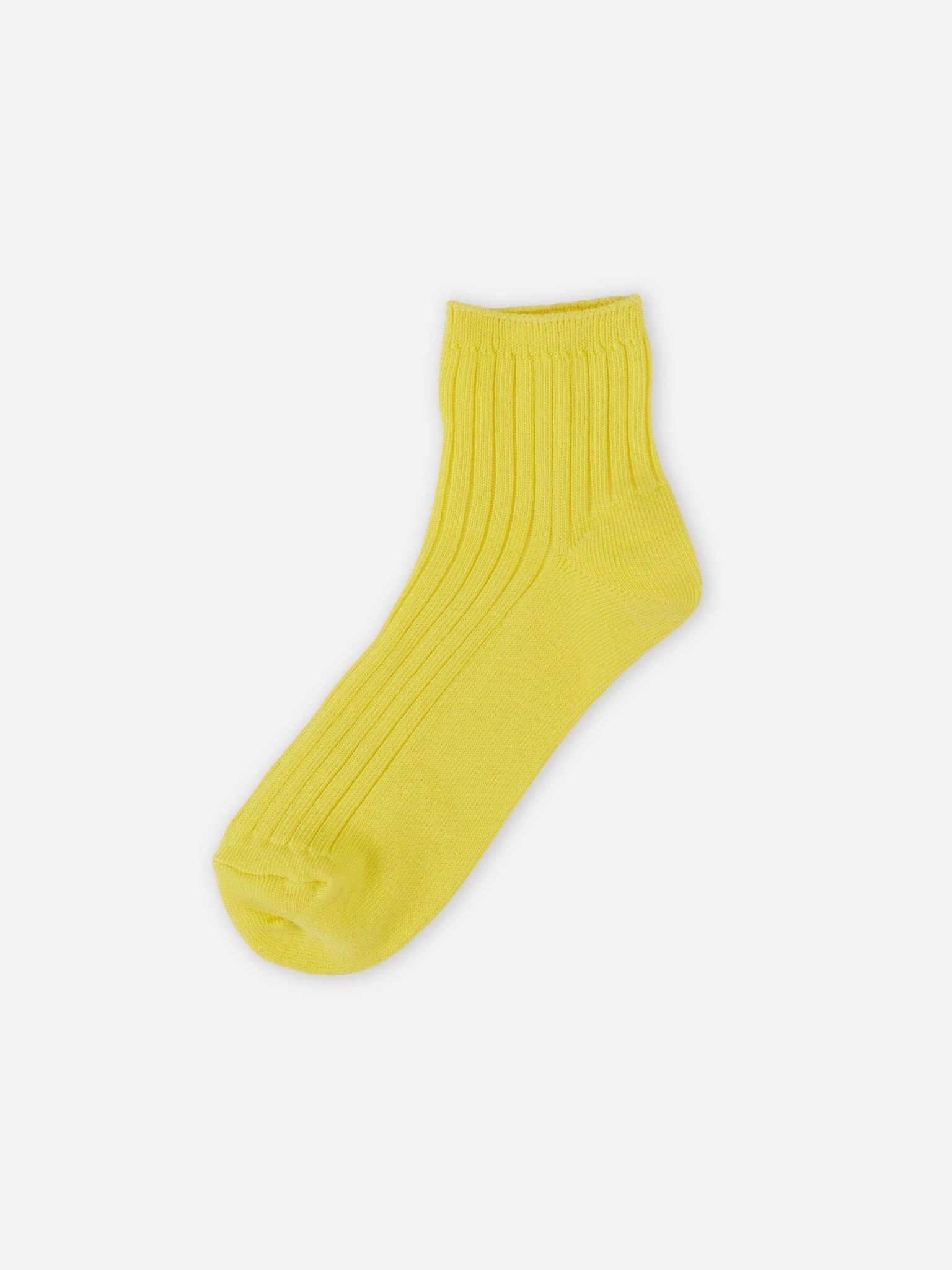 Calcetín liso de algodón canalé Niños 19-21cm