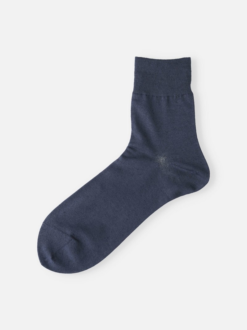 Katoenen/linnen effen korte sokken M