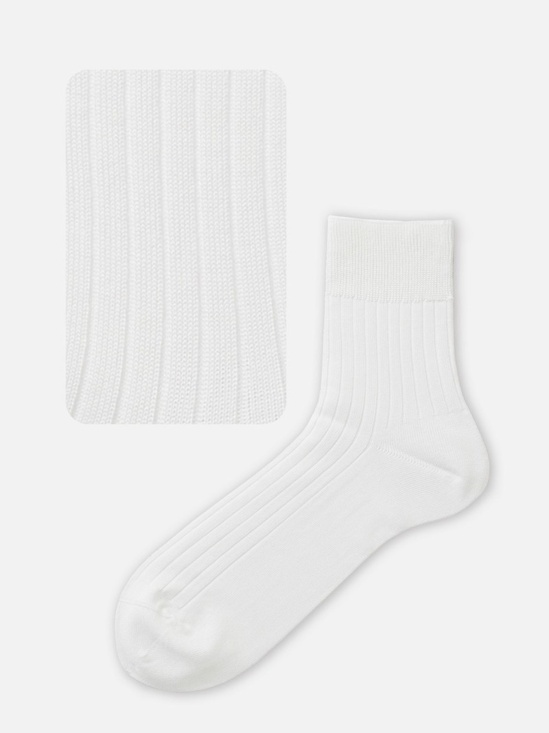 Chaussette haute laine Mérinos côtes 6x2 M - TABIO E-SHOP Paris