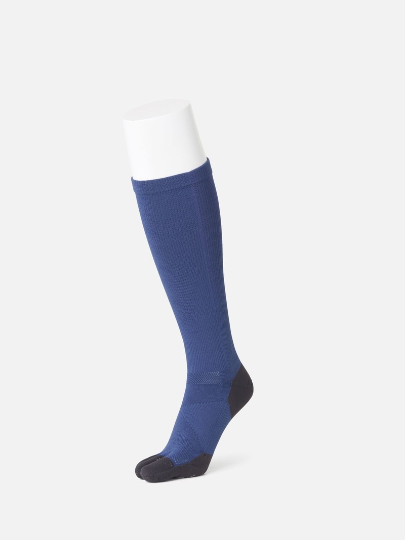 Cotton Compression Toe High Socks L - TABIO FRANCE