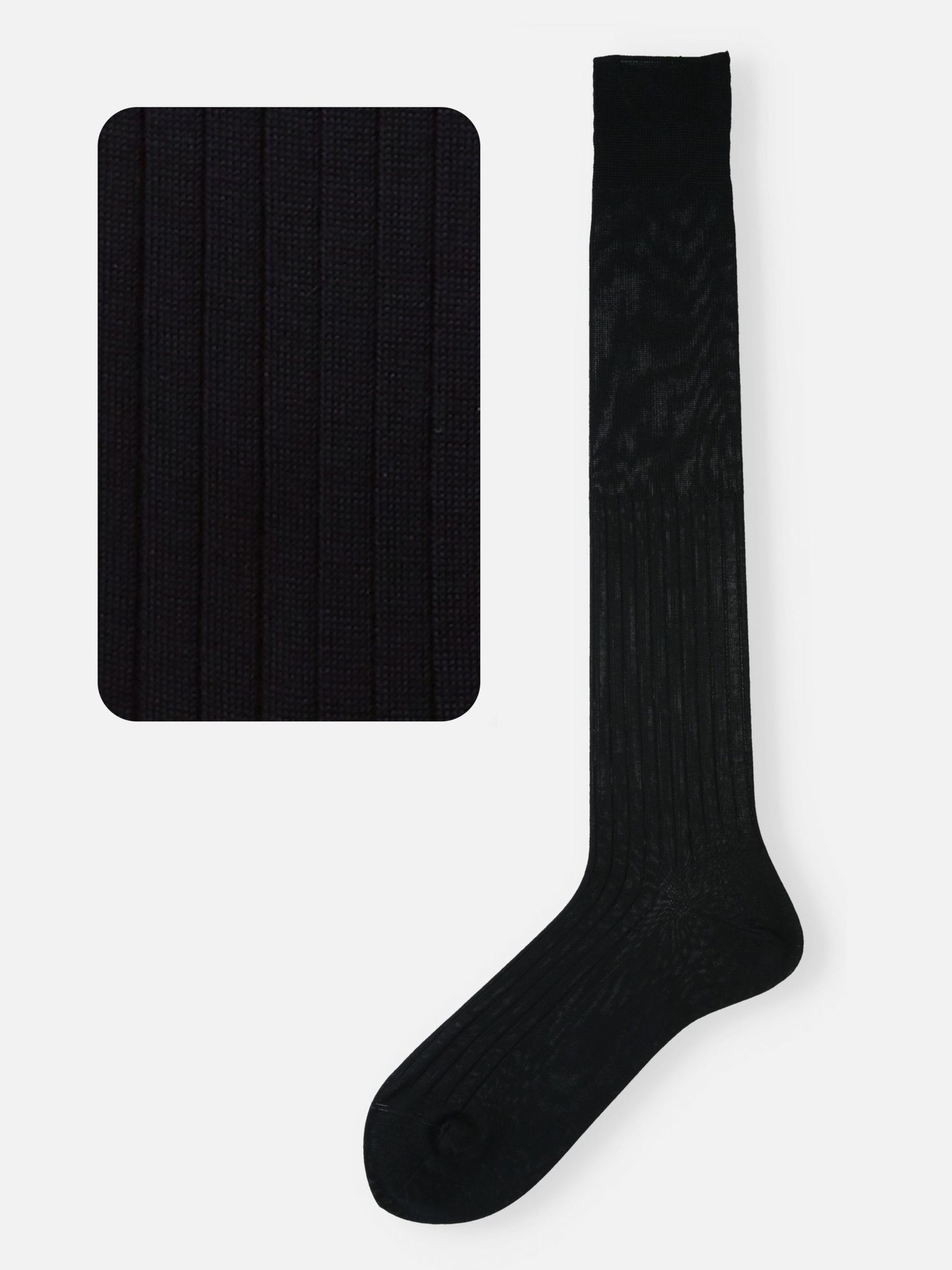 chaussettes hautes en noir