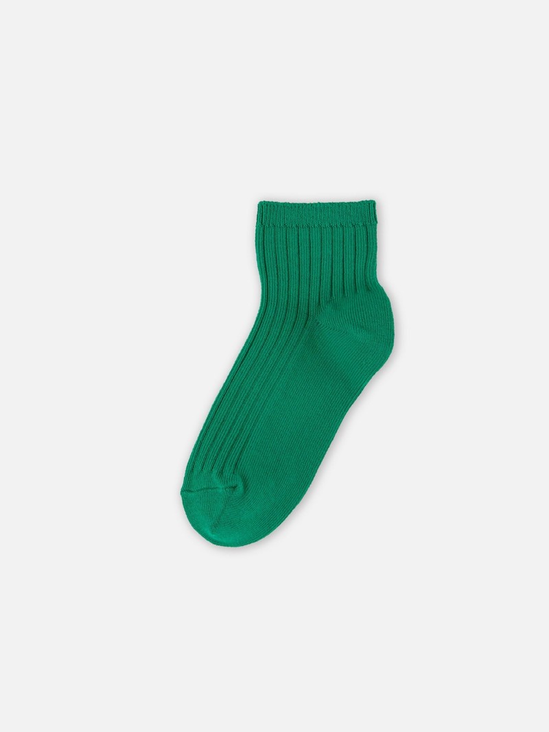 Kid's Cotton Ribbed Short Socks 16-18cm