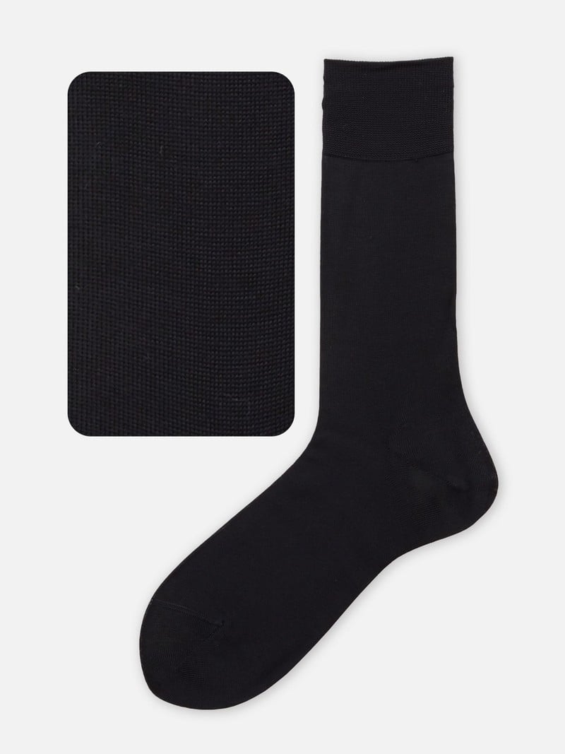 100% Cotton Plain Socks M