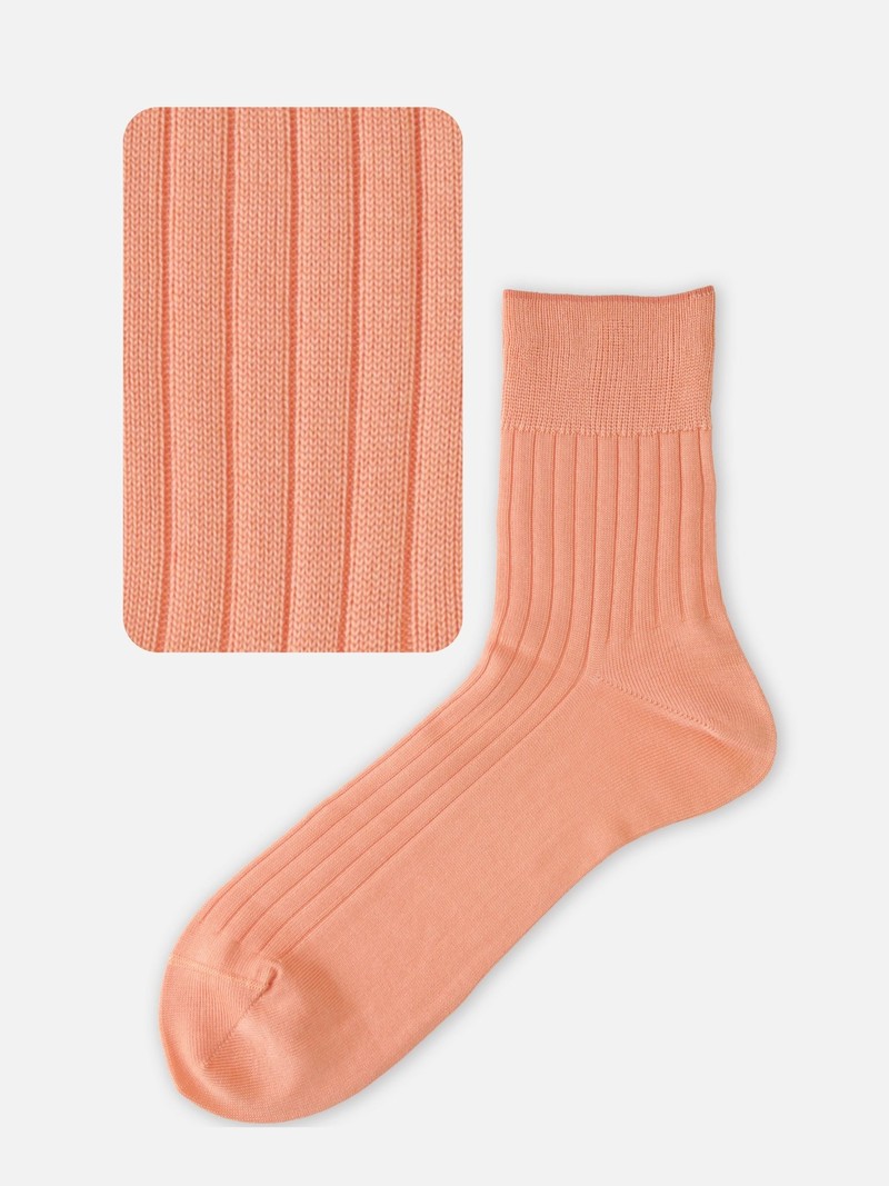 Gerippte kurze Socken M