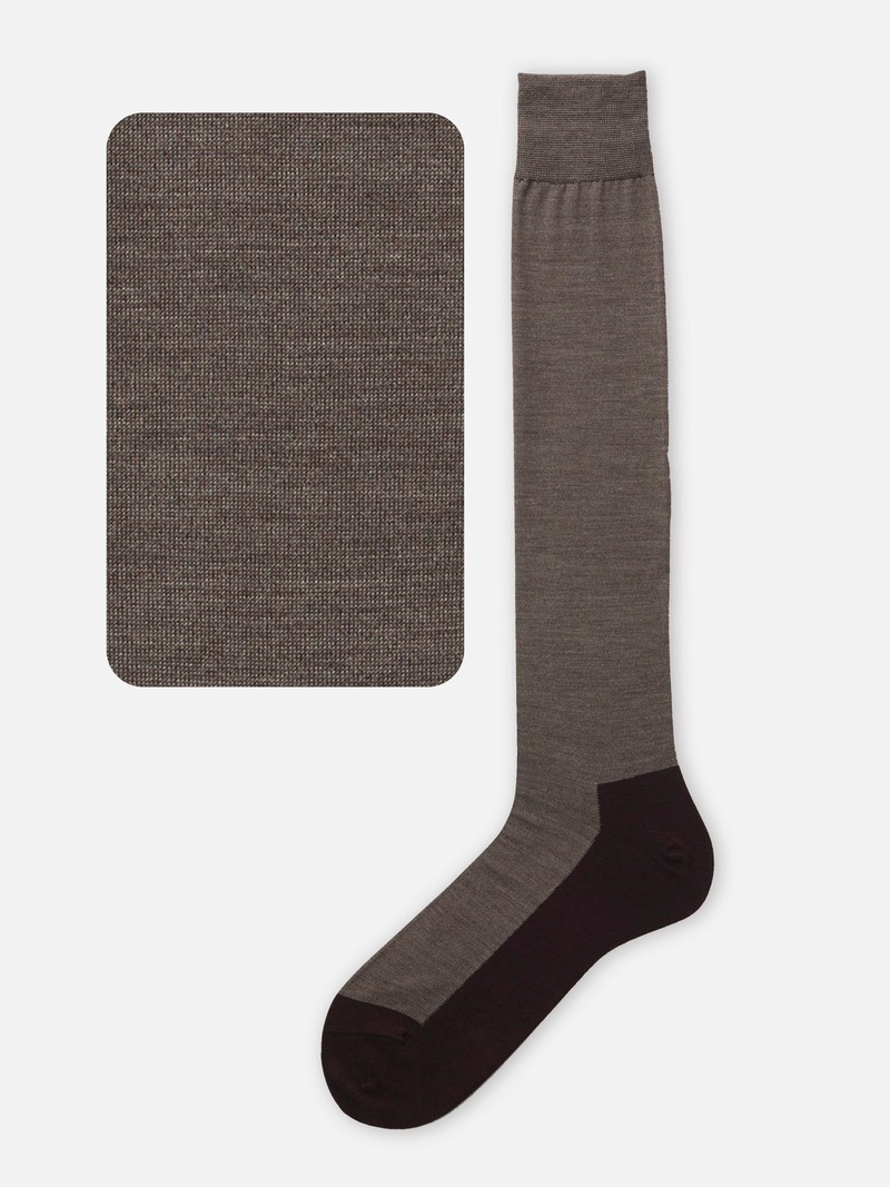 Banner Seide / Baumwolle hohe Socke M